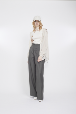 Float hood Shirt (Beige)