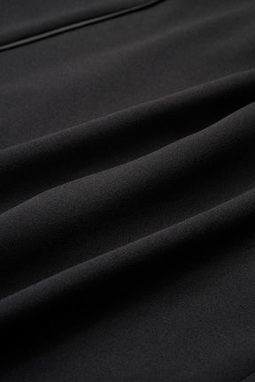 Petal collar lace dress set (Black)