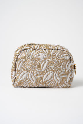 Thawing embroidery pouch (Ivory)
