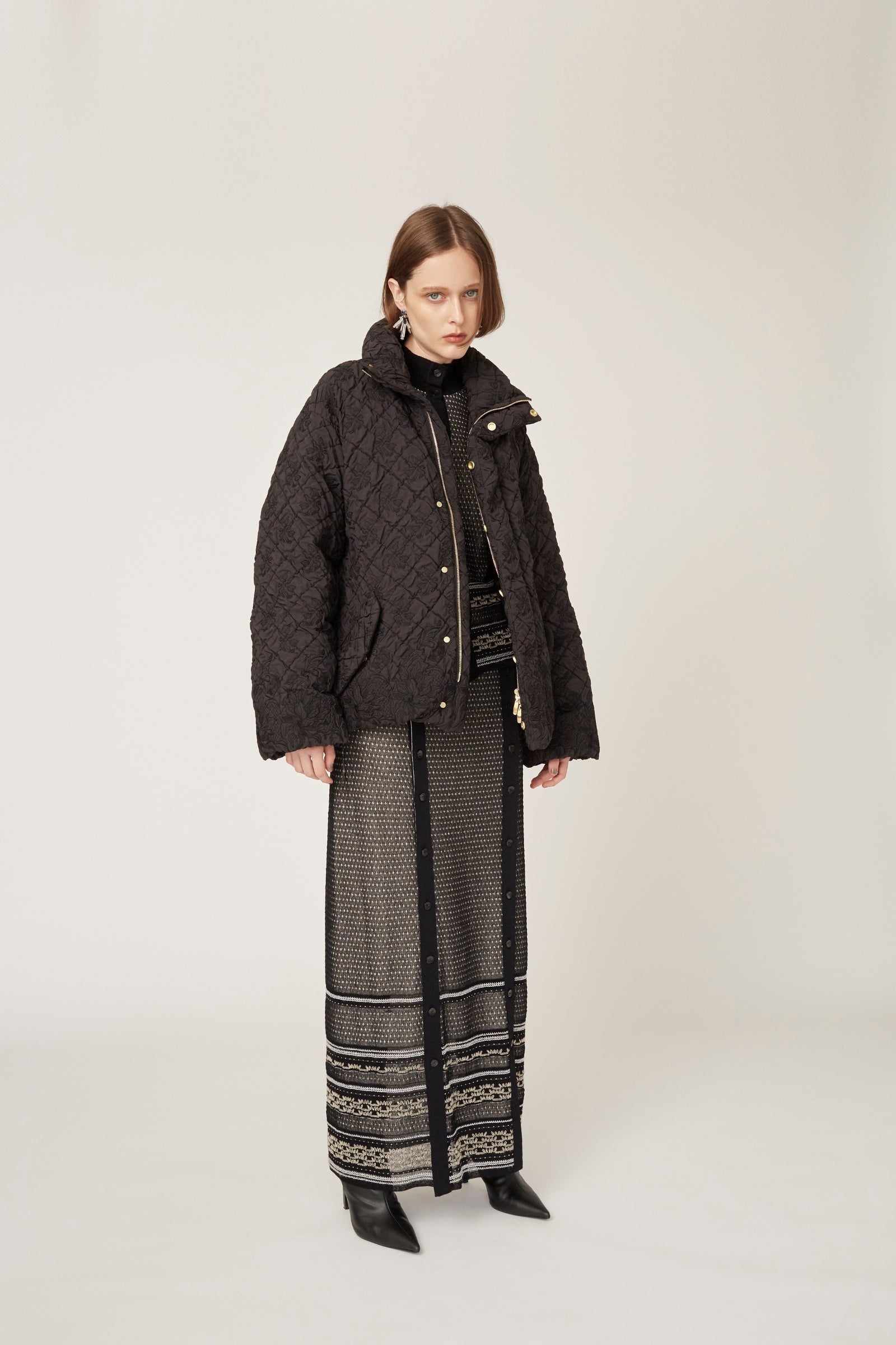 Jewel knit top (Black)