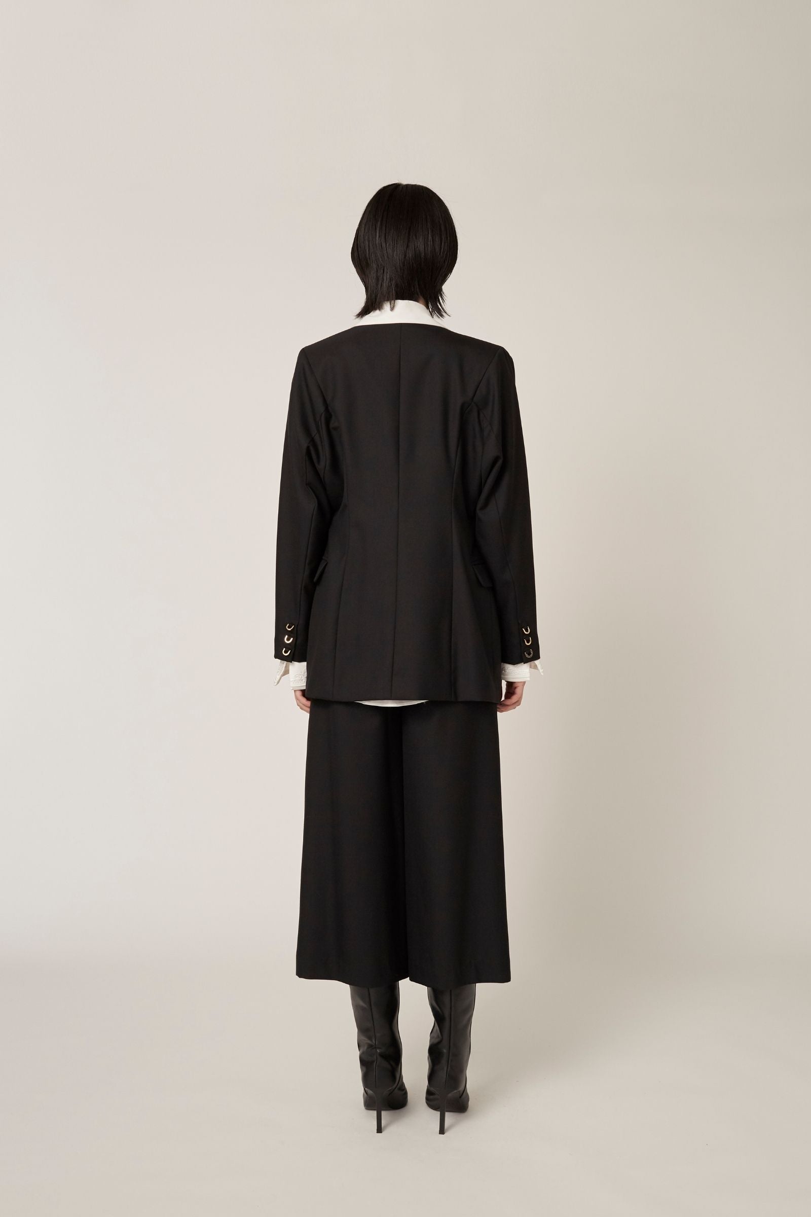 Ivy wool culottes (Black)
