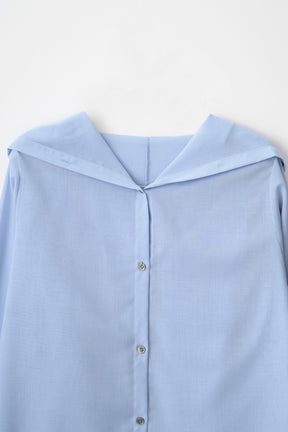 Float hood Shirt (Light blue)