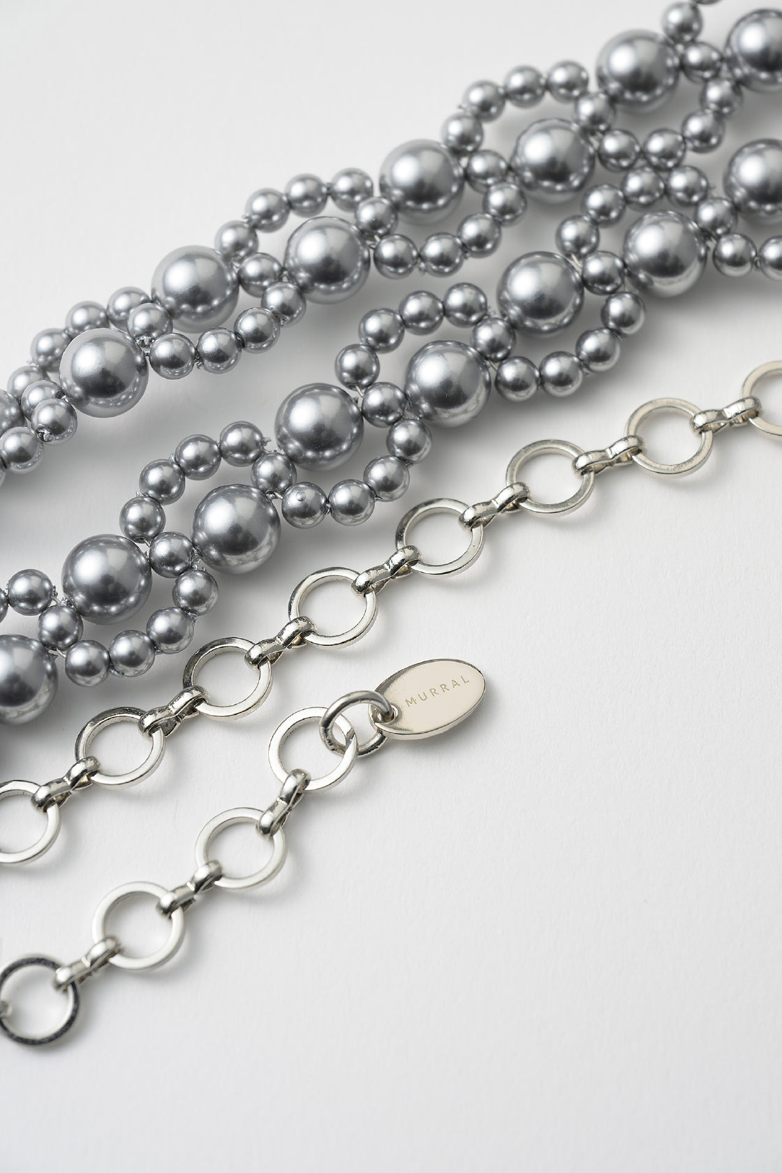 Grain pearl belt (Gray)