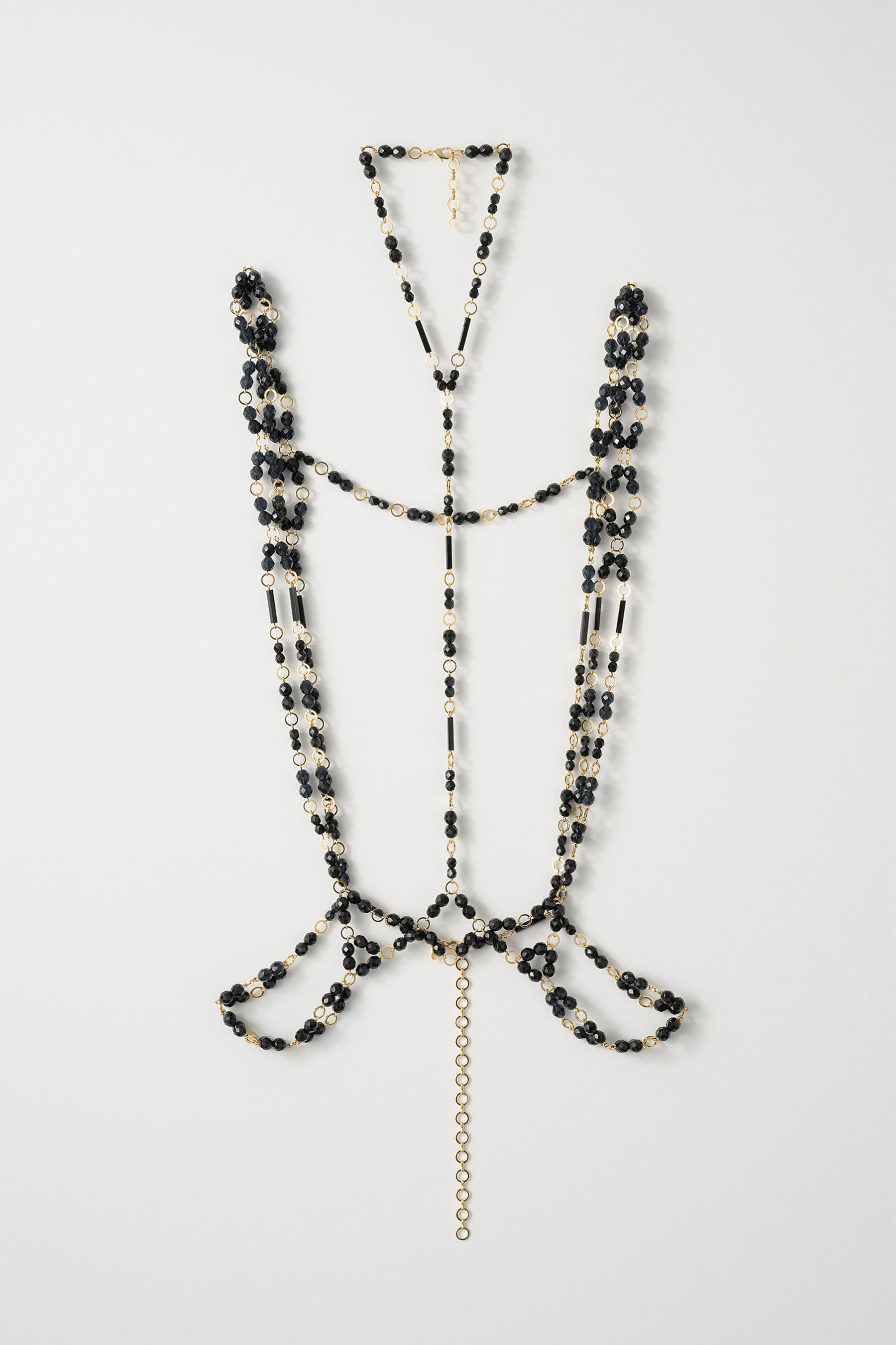 Petal collar lace dress set (Black)