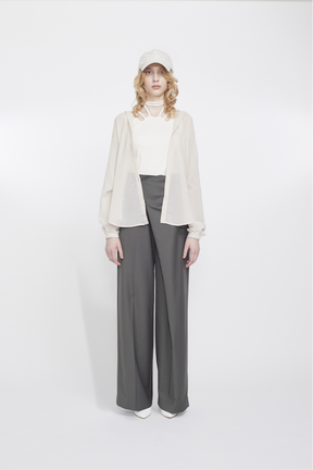 Float hood Shirt (Beige)