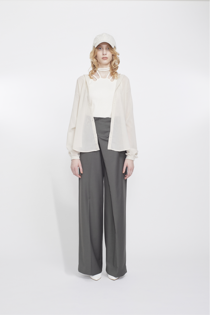 Float hood Shirt (Beige)