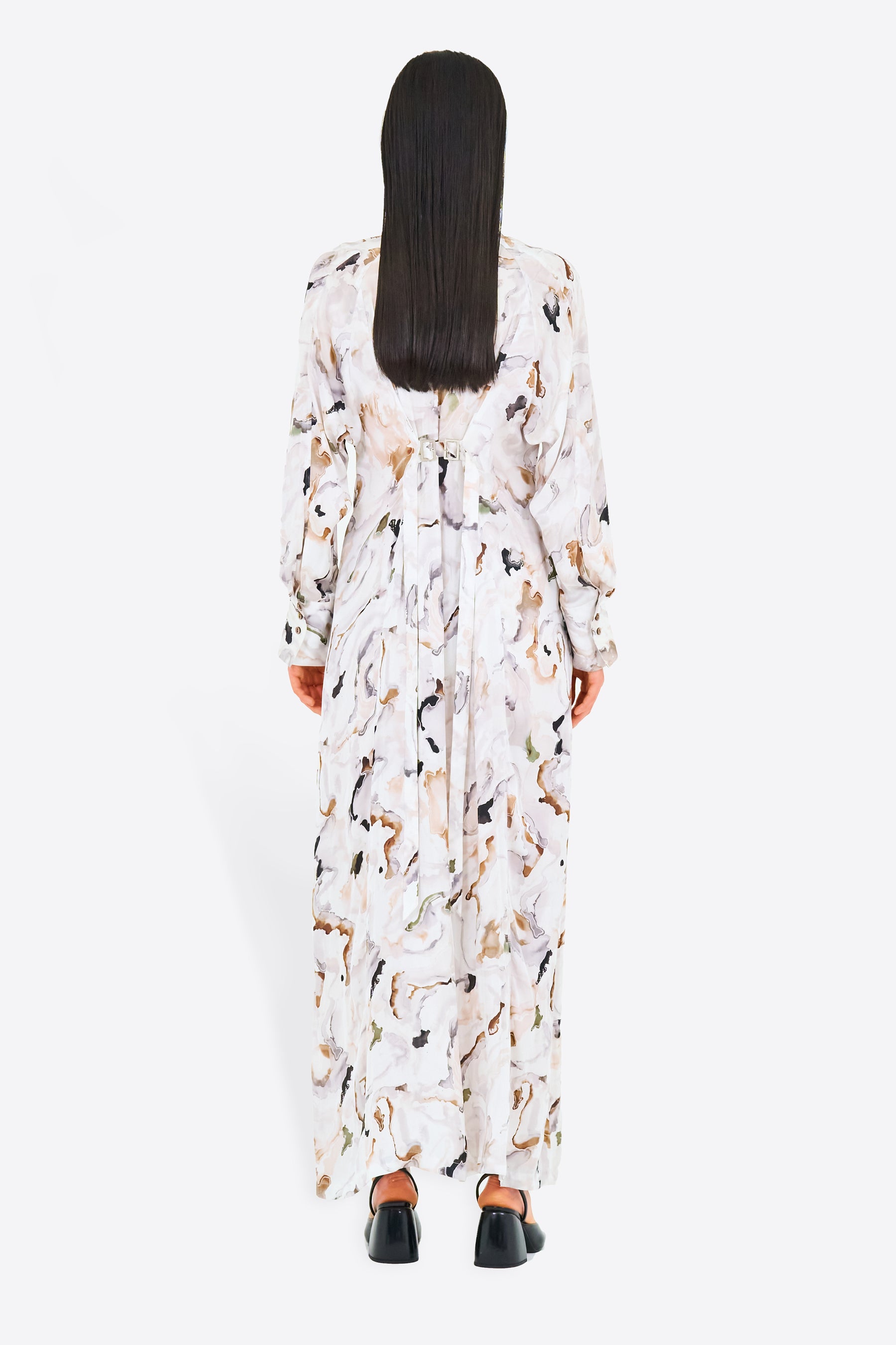 Dipsacus shirt dress (White)