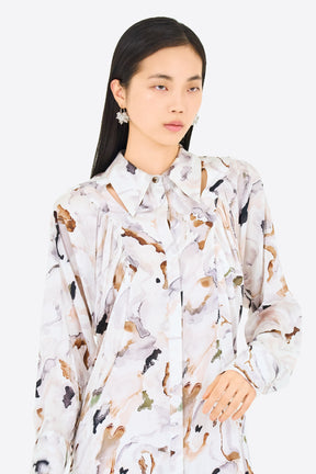 Dipsacus shirt dress (White)