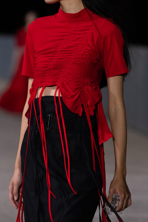 Morpho embroidery skirt (Black)