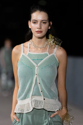 Pigment knit camisole top (Mint)