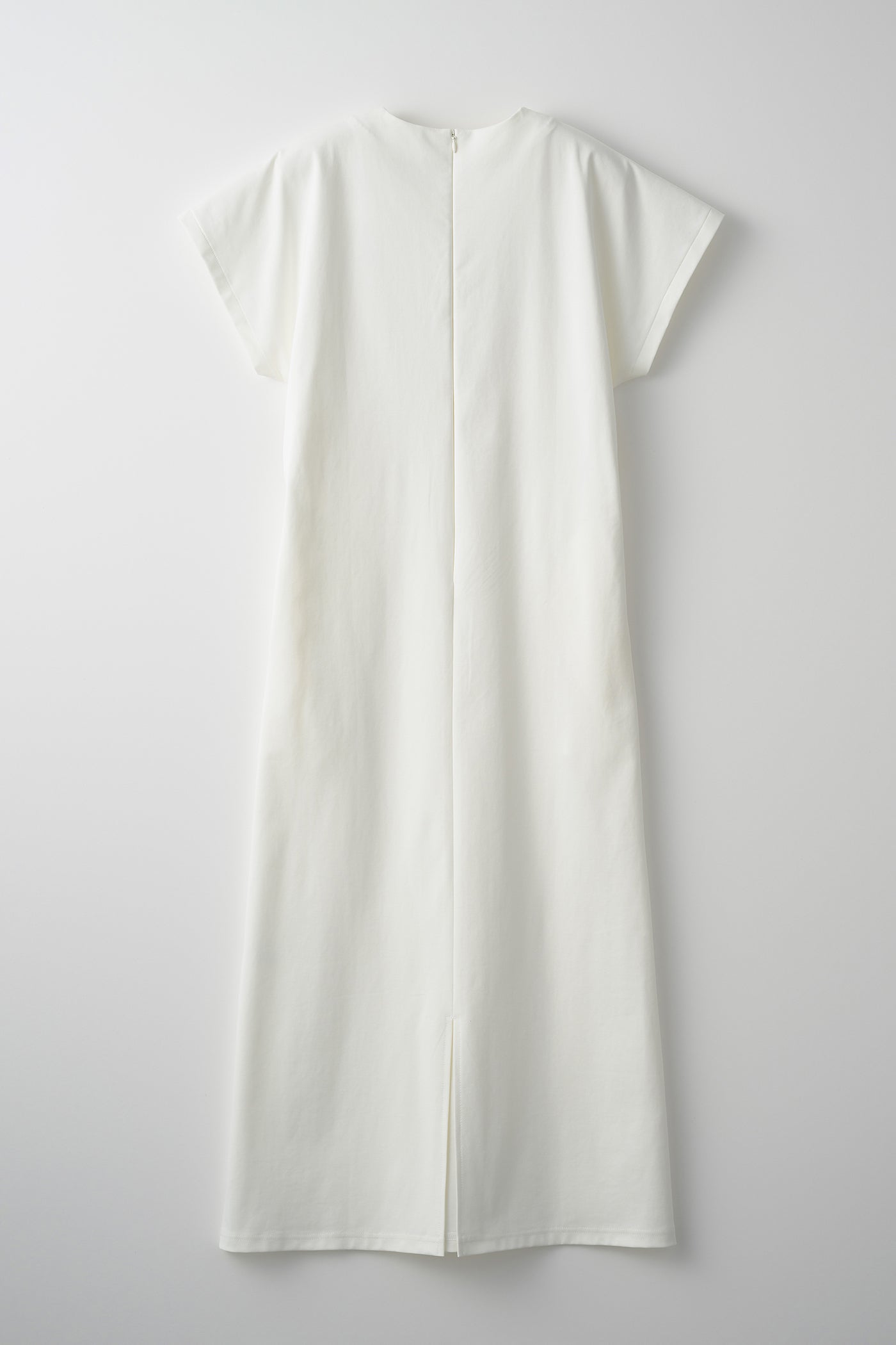 Framed embroidered jersey dress (White)