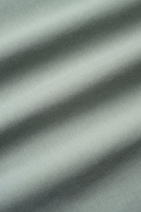 Framed embroidered jersey dress (Ash green)