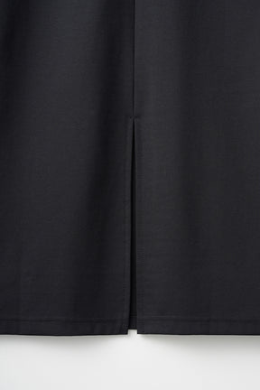 Framed embroidered jersey dress (Black)