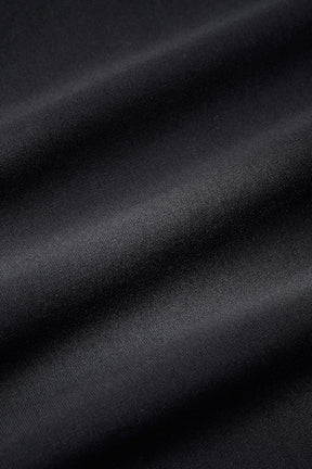 Framed embroidered jersey dress (Black)