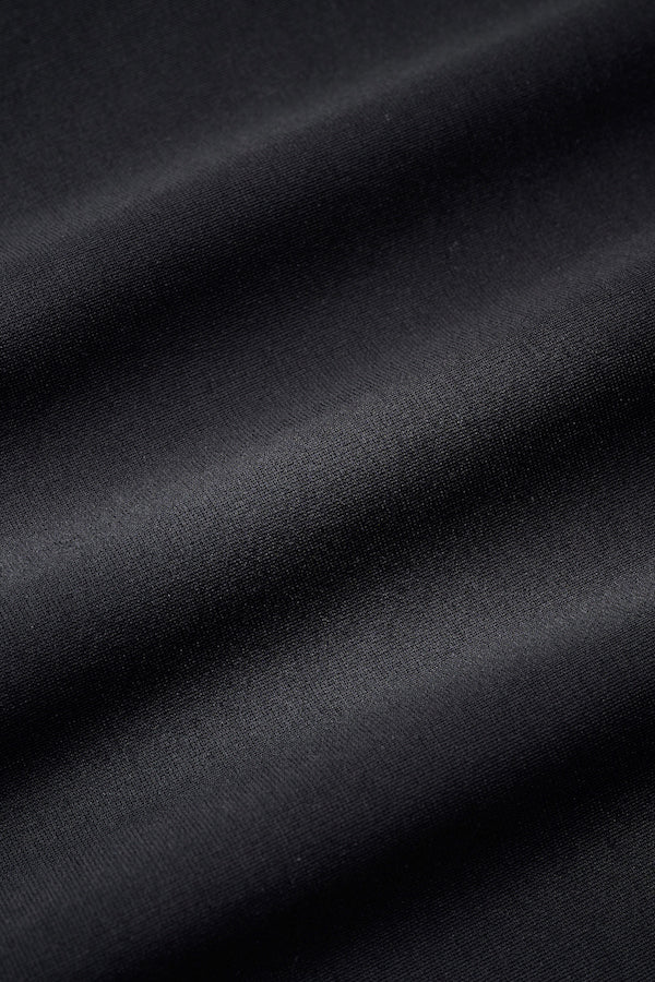 Framed embroidered jersey dress (Black)