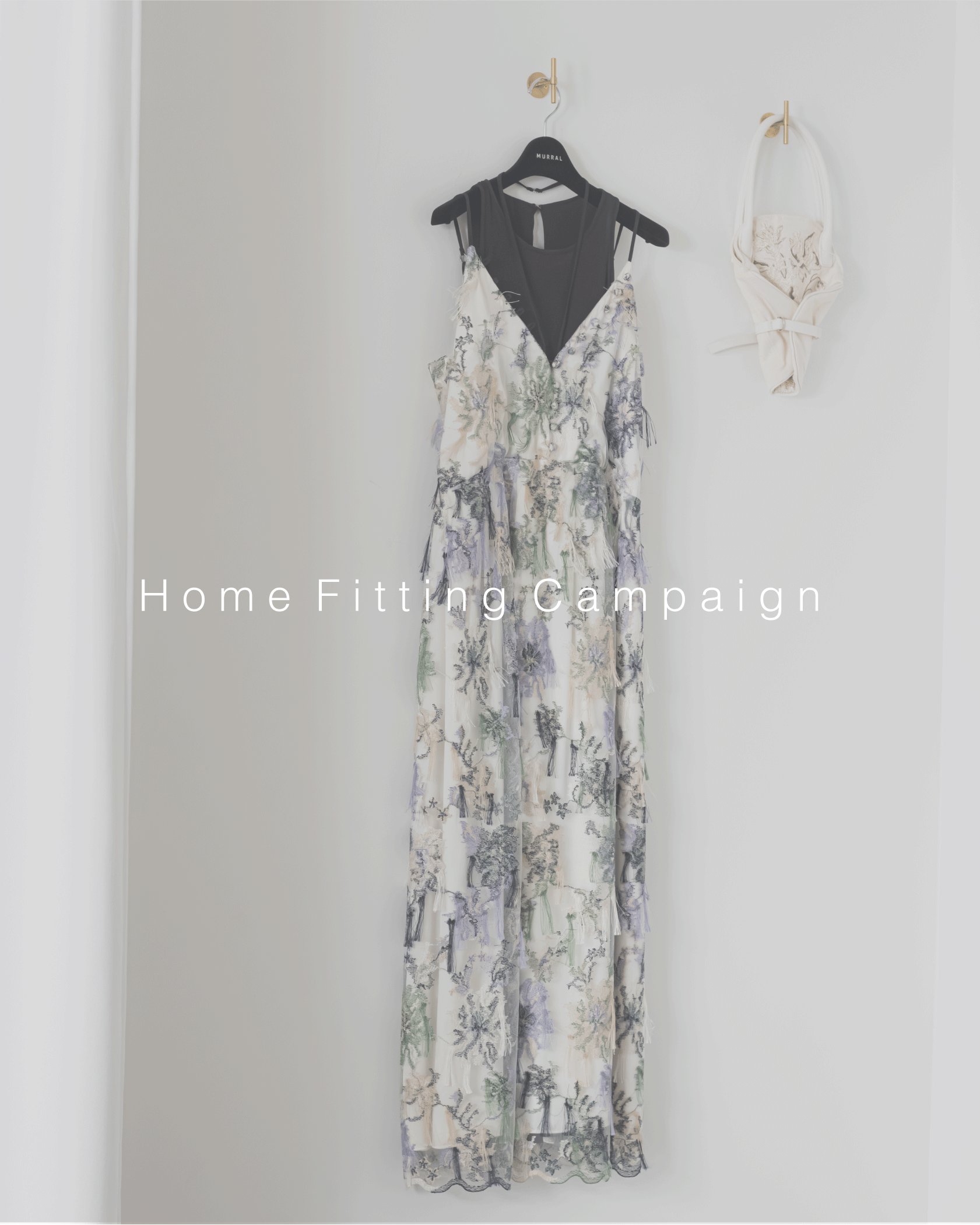 MURRAL framed flower pants ベージュ 38ミュラール MURRAL（ミューラル）の「MURRAL/mu21ss-0801 framed flower