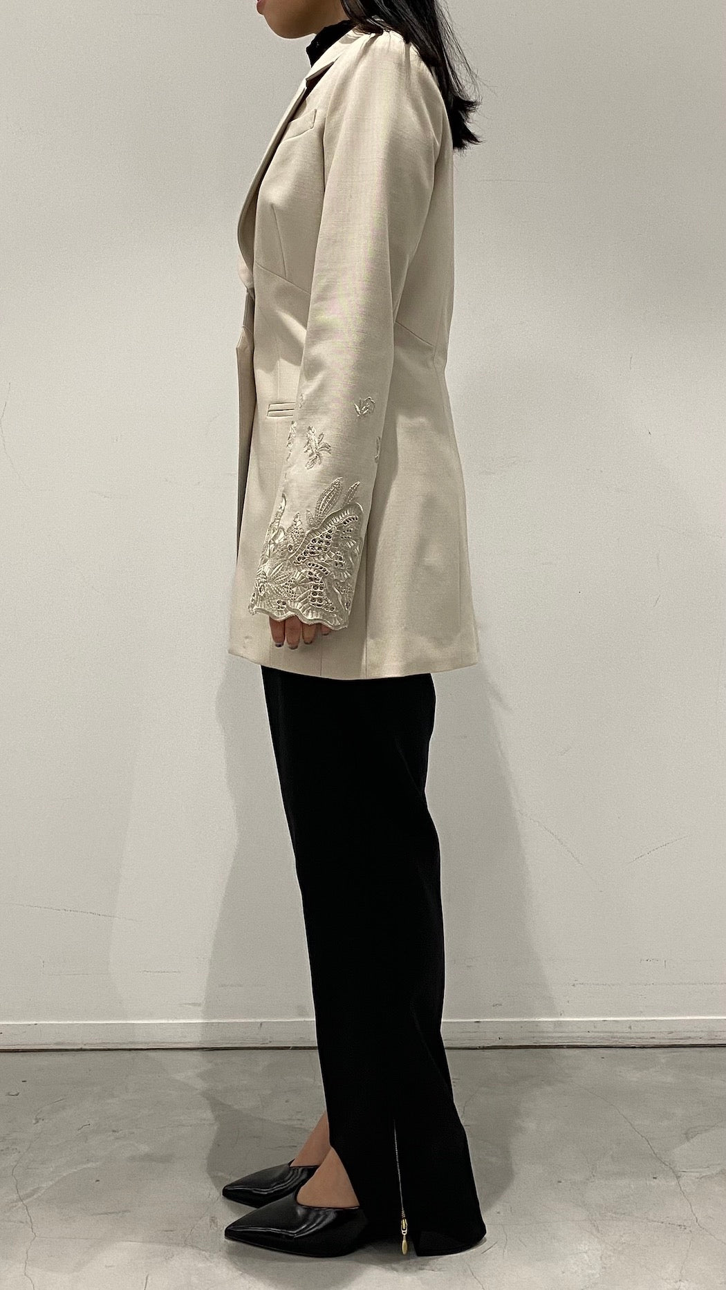 MURRAL Morpho embroidery jacket (Ivory)