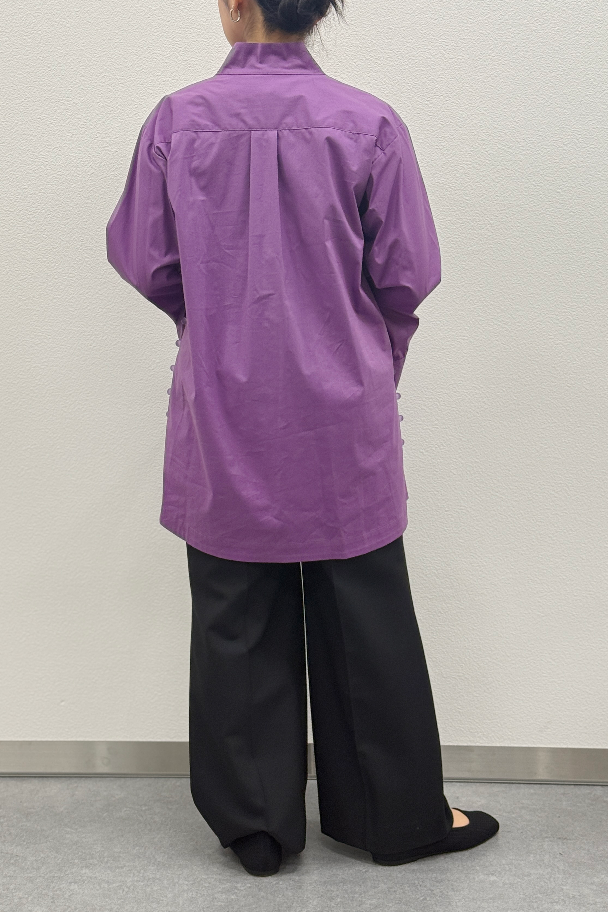 MURRAL Slit skipper shirt (Purple)