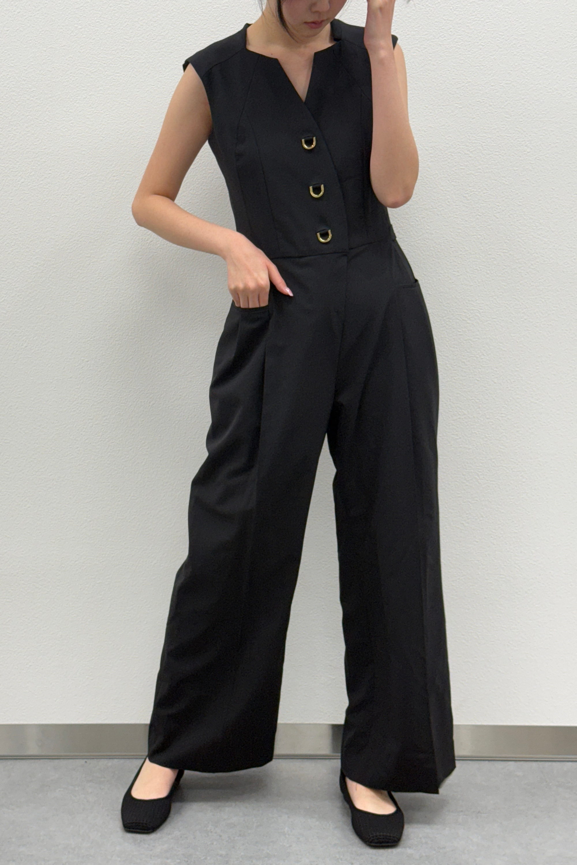 MURRAL Branching jumpsuit (Black)