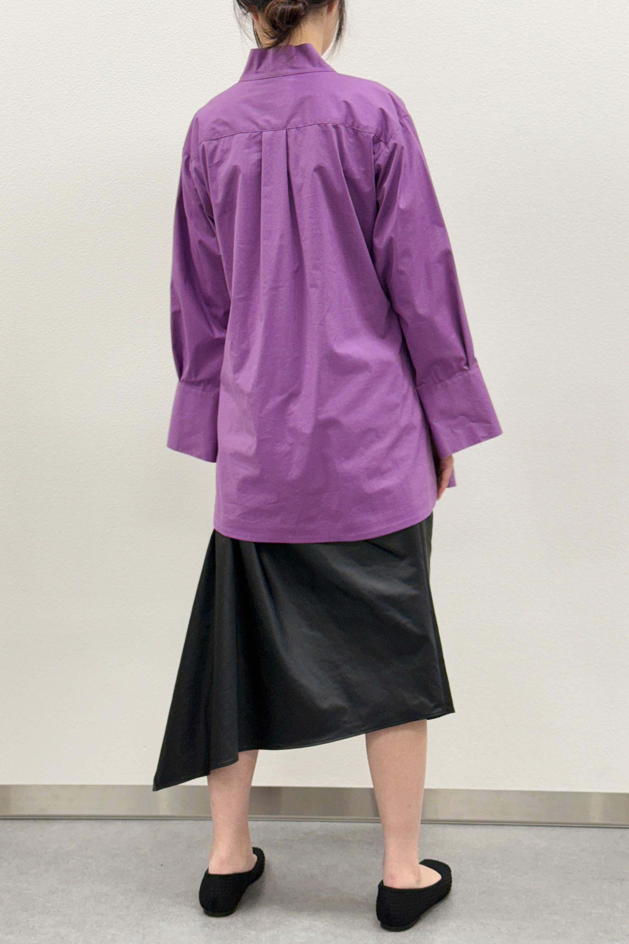 MURRAL Slit skipper shirt (Purple)