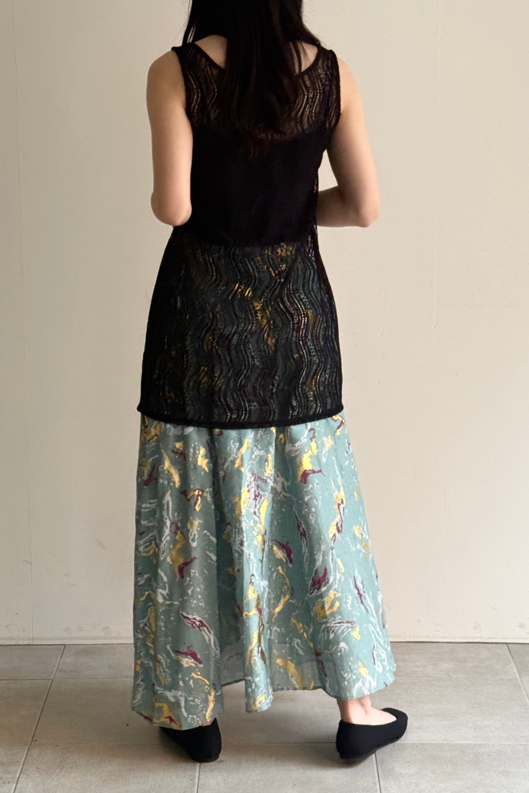MURRAL Stretch lace sleeveless tops (Purple)