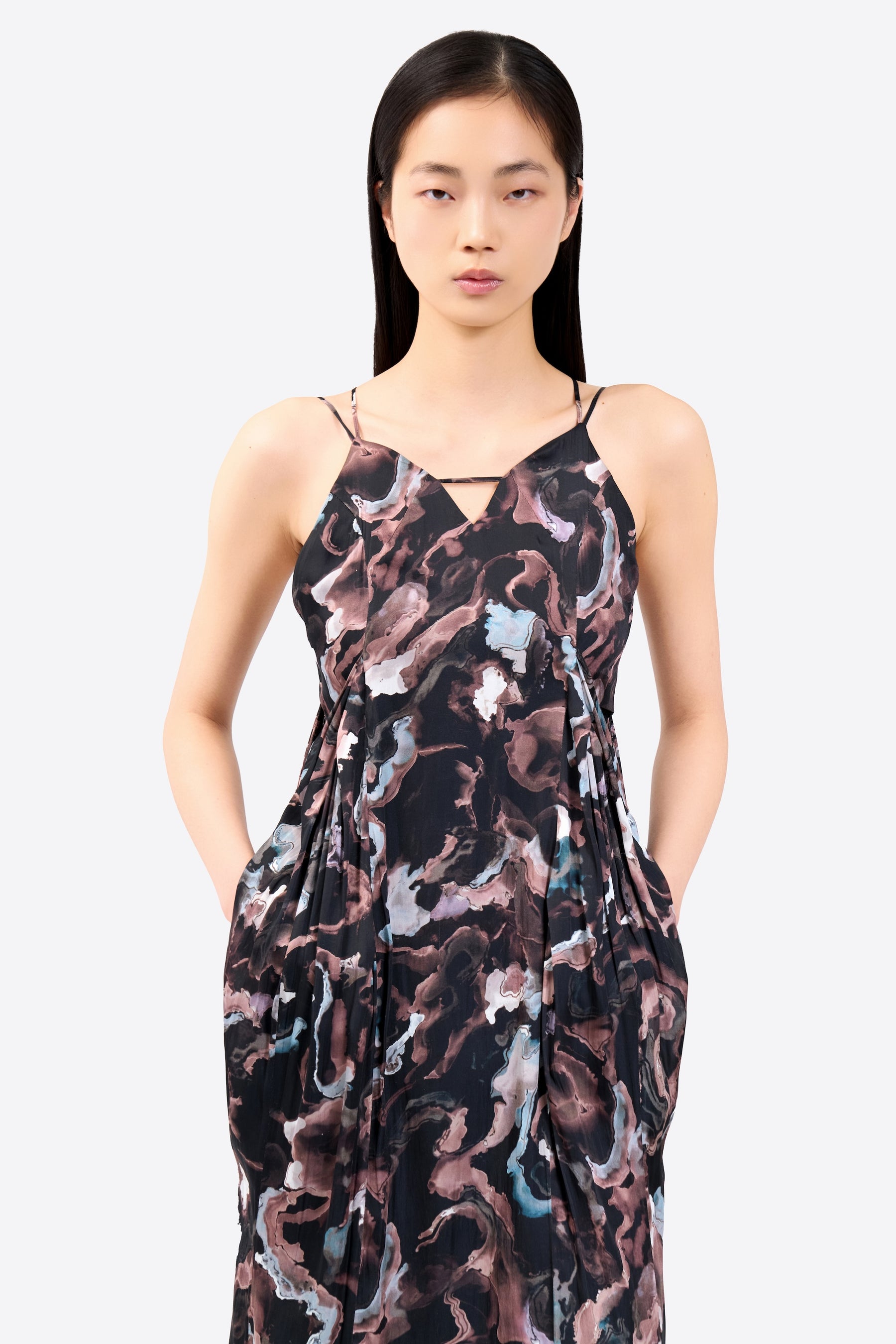 Dipsacus camisole dress (Black)