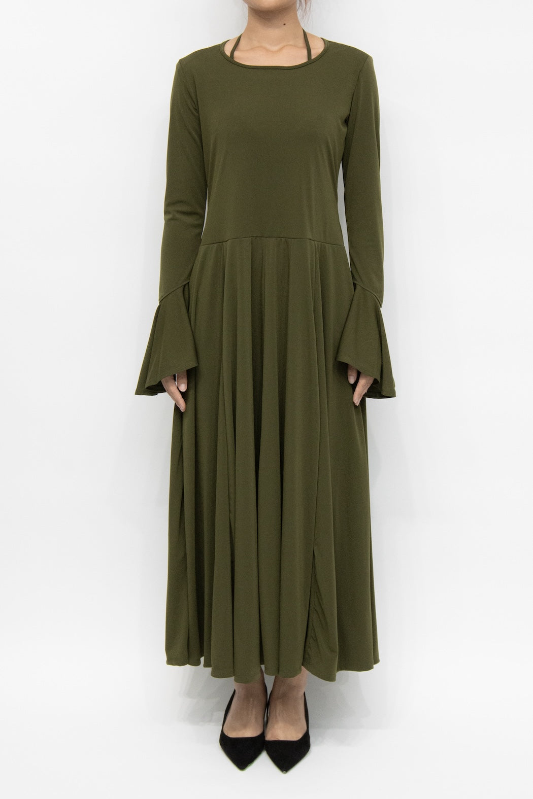 MURRAL Calm jersey dress (Khaki)