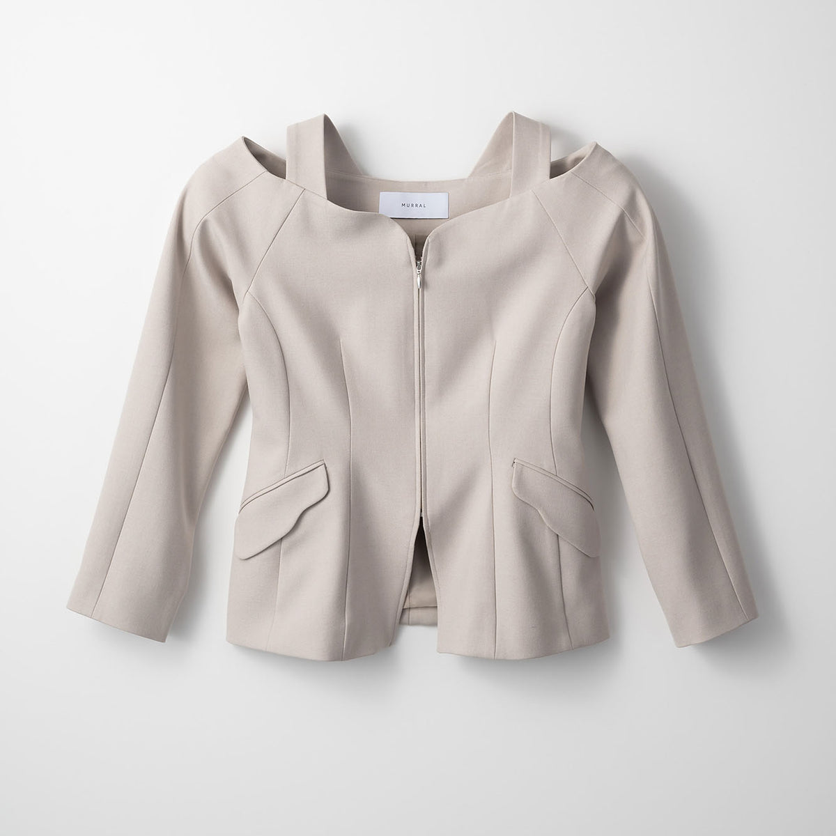 ジャケット・アウター MURRAL Melt off shoulder jacket (Ivory) Melt off shoulder jacket (Ivory)