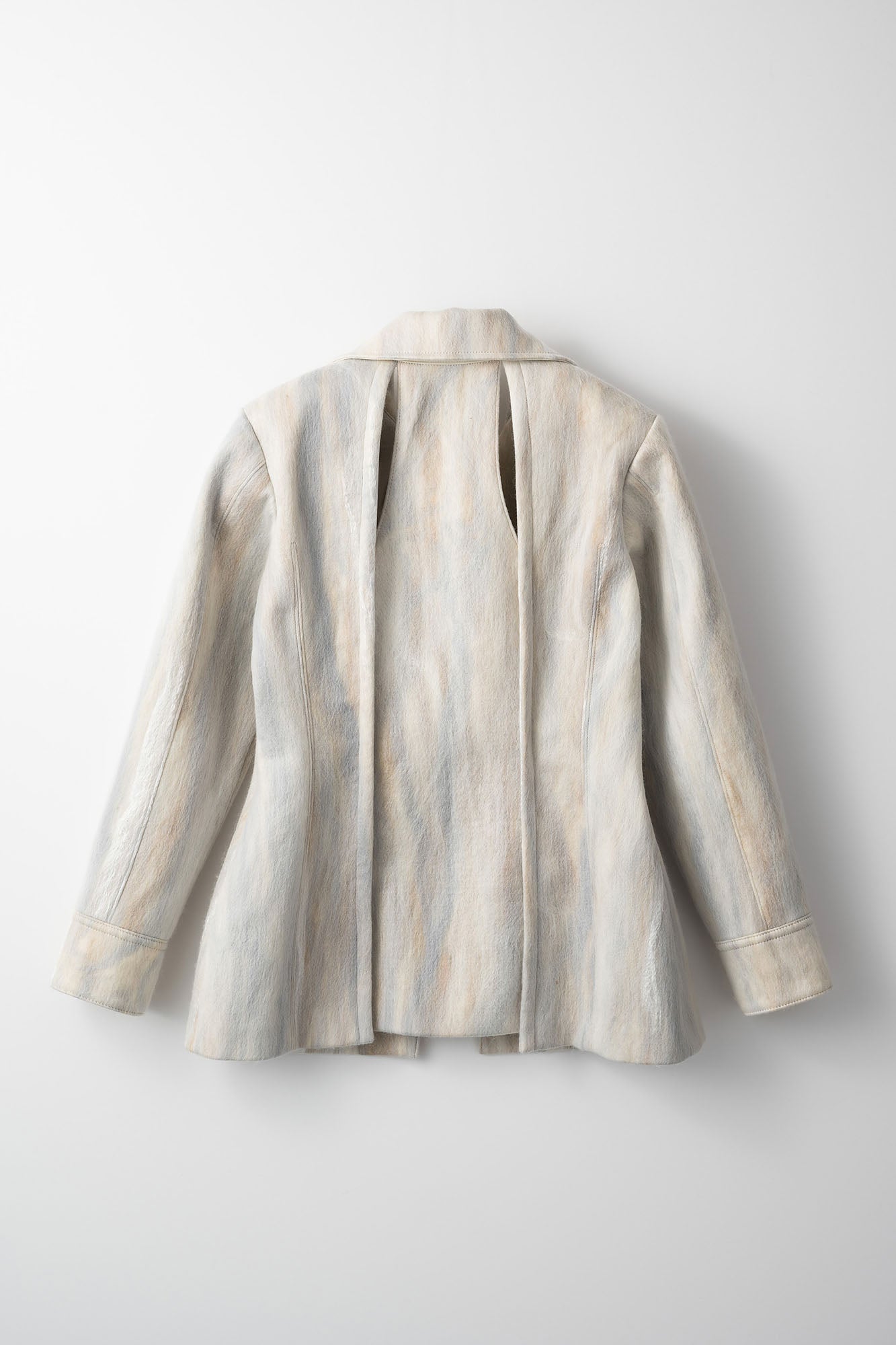 Snow cover needle punch jacket (White)