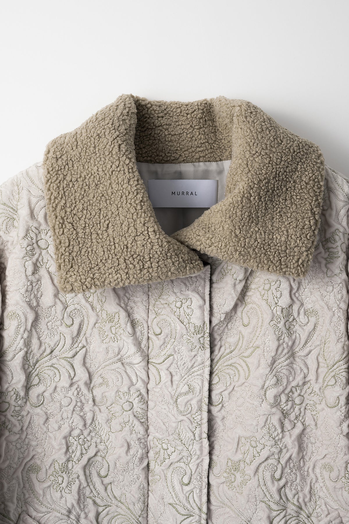 Ice flower embroidery jacket (Ivory)