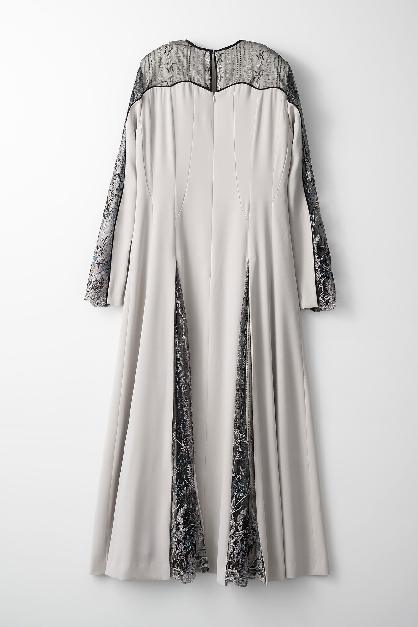 Petal lace dress (Ice gray)