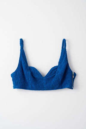 Unevenness bra top (Blue)