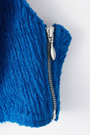 Unevenness bra top (Blue)