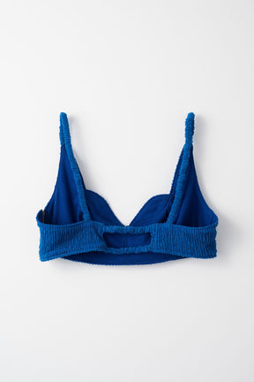 Unevenness bra top (Blue)