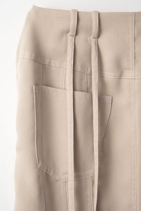 Umbrella mermaid skirt (Beige)