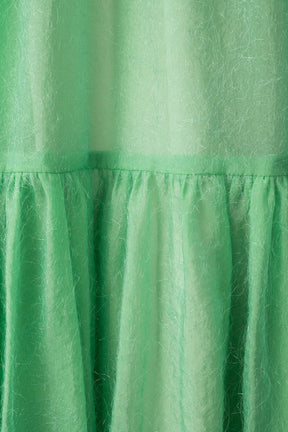 Fluffy jacquard skirt (Light green)