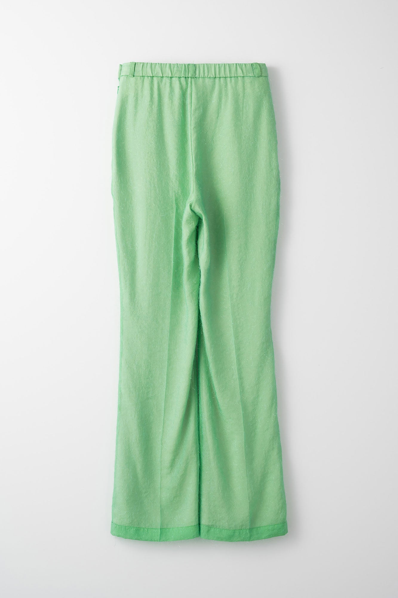 Fluffy jacquard trousers (Light green)