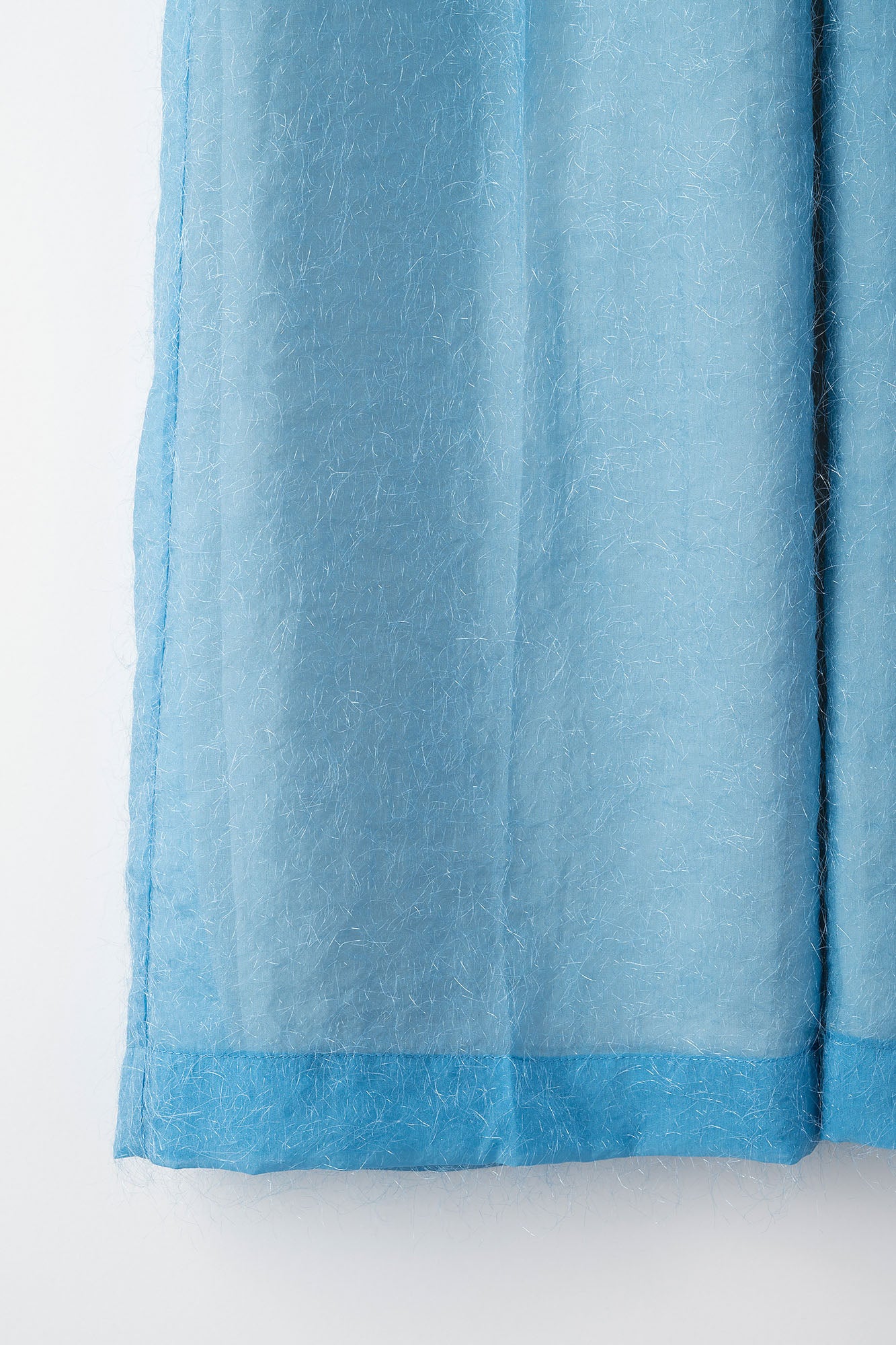 Fluffy jacquard trousers (Light blue)