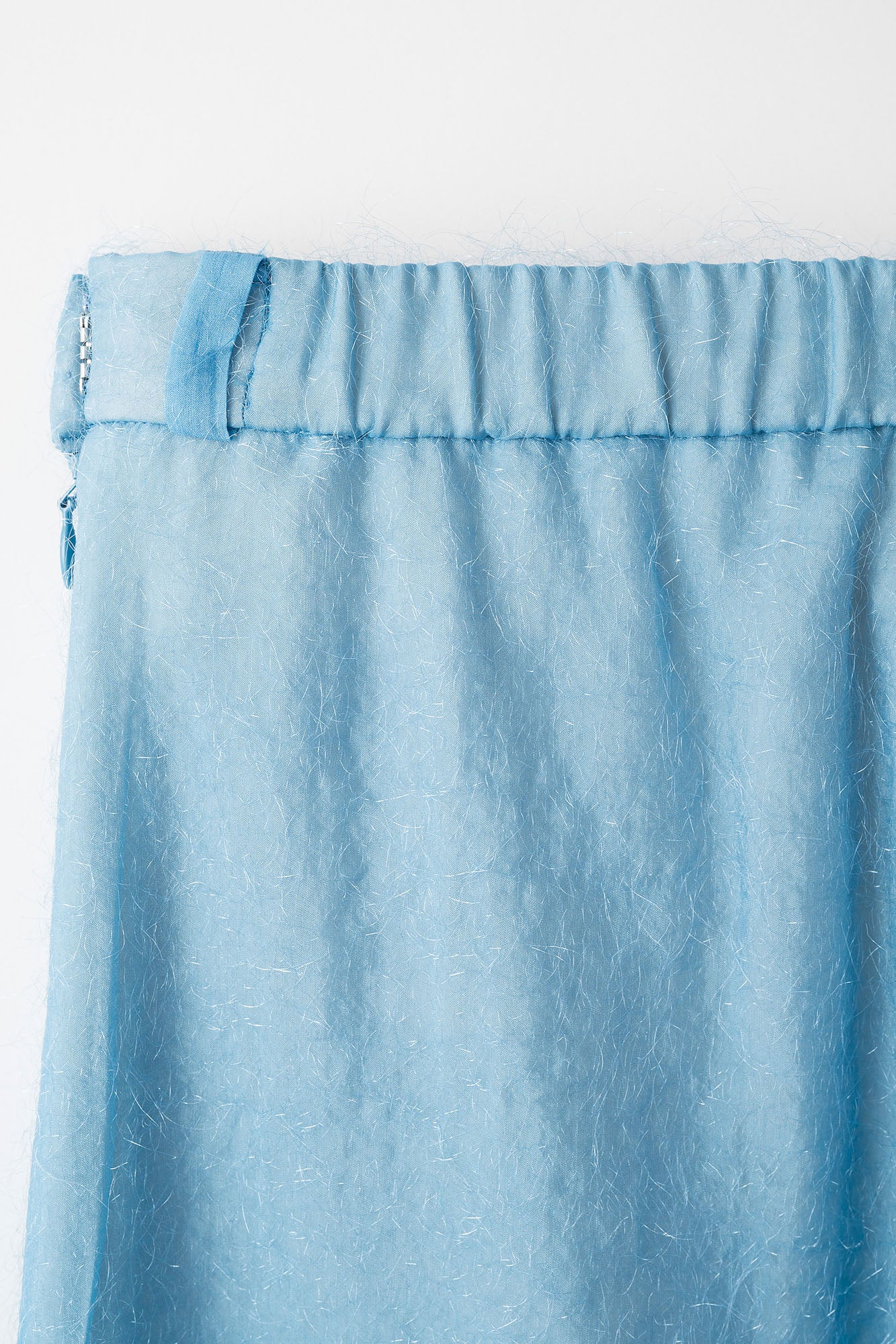 Fluffy jacquard trousers (Light blue)