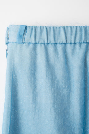 Fluffy jacquard trousers (Light blue)