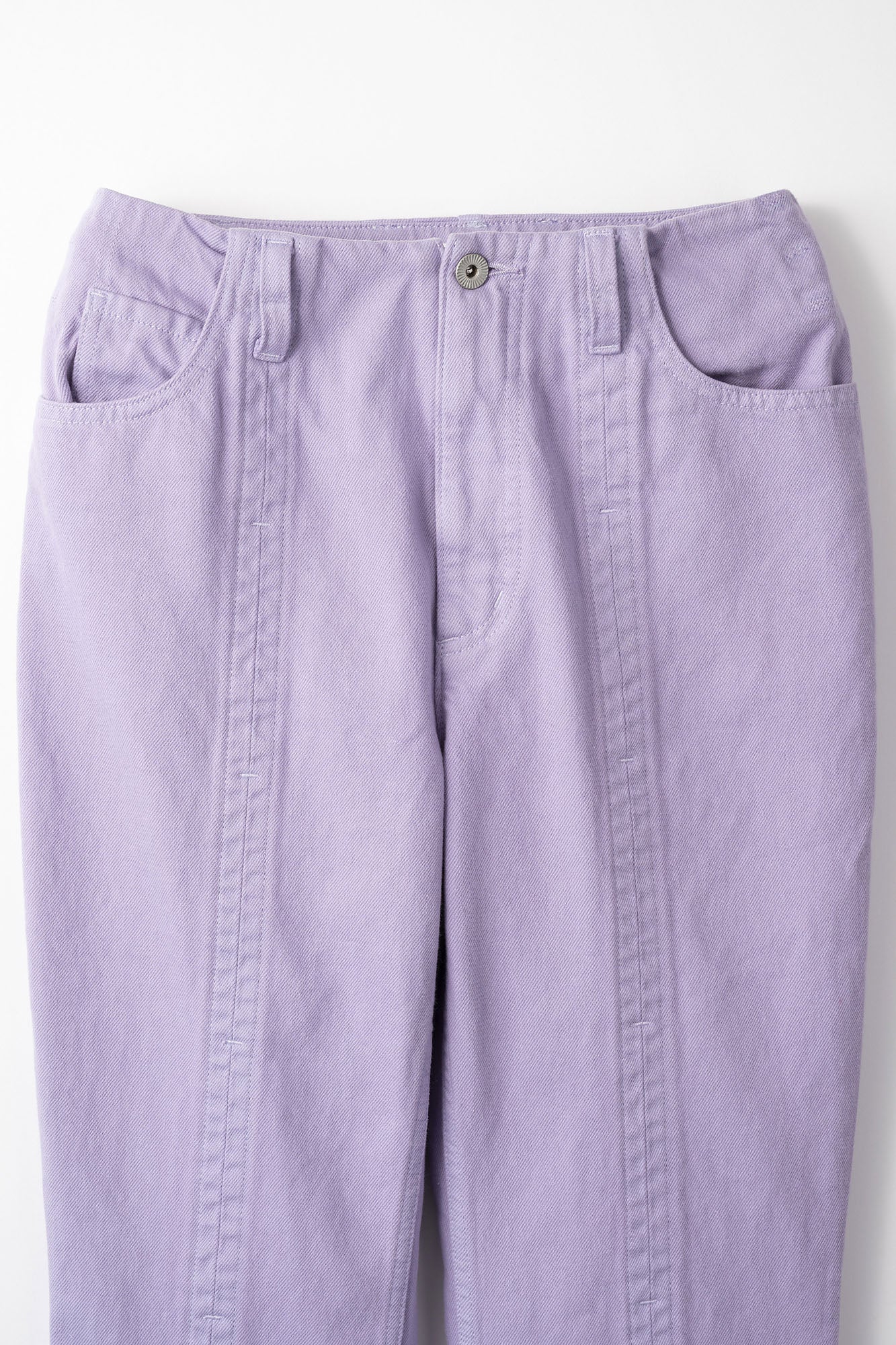 Tucked slit denim (Lilac)