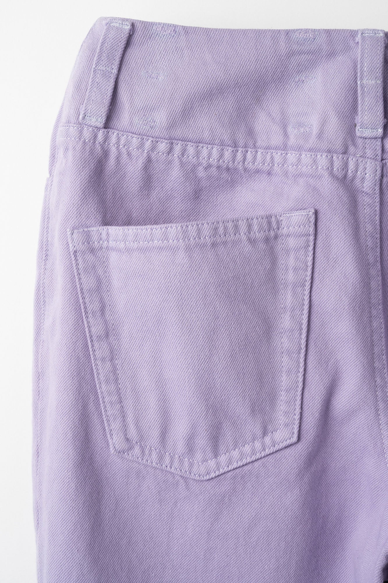 Tucked slit denim (Lilac)