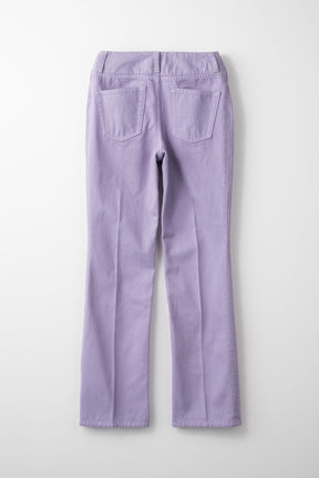 Tucked slit denim (Lilac)