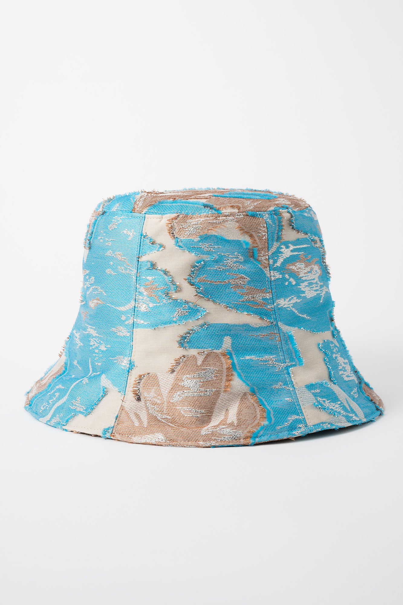 Flower quartz jacquard hat (Light blue)