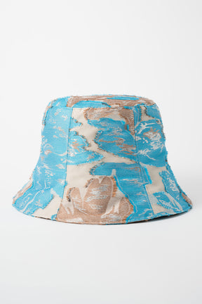 Flower quartz jacquard hat (Light blue)