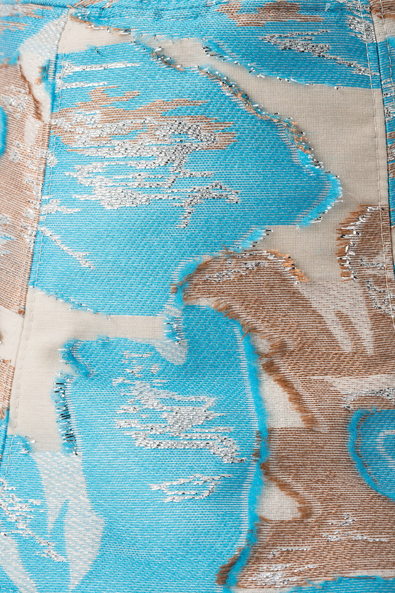 Flower quartz jacquard hat (Light blue)