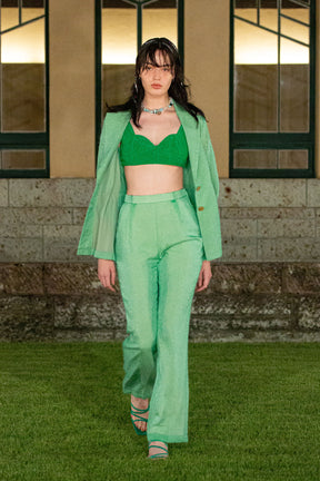 Unevenness bra top (Green)