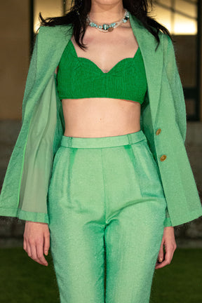 Unevenness bra top (Green)