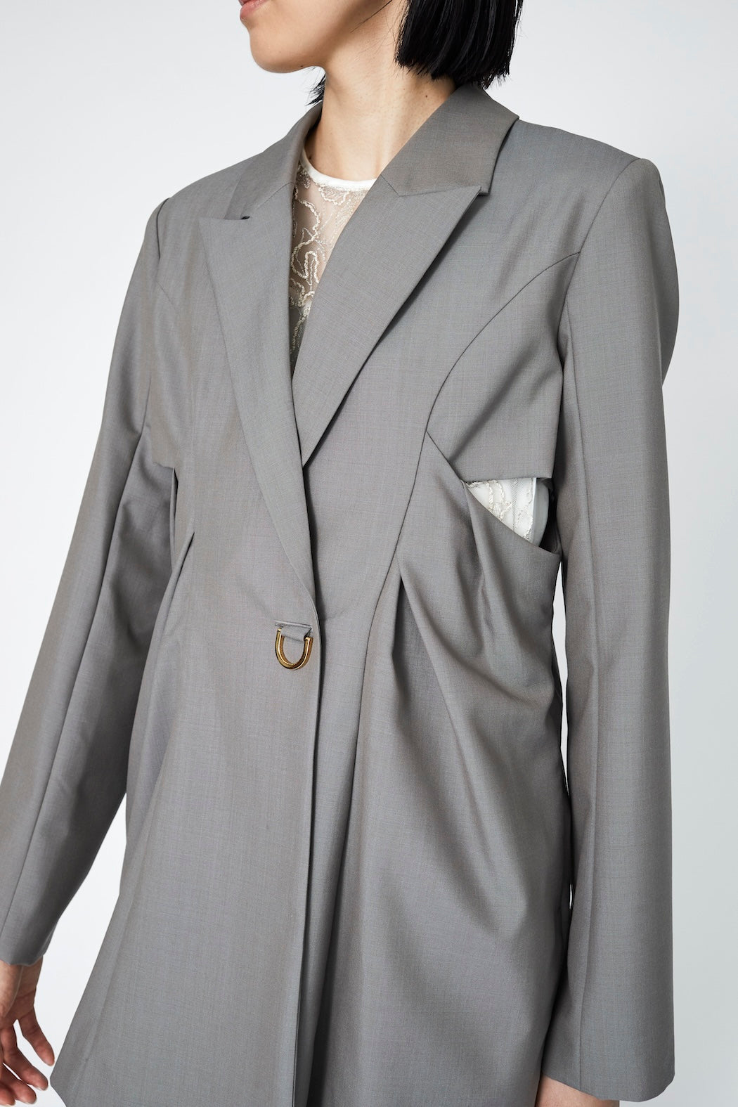 Peephole jacket (Gray)