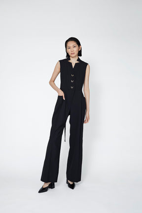 Branching jumpsuit (Black)